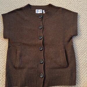 Michael Stars Brown Cashmere Blend Sweater/Vest